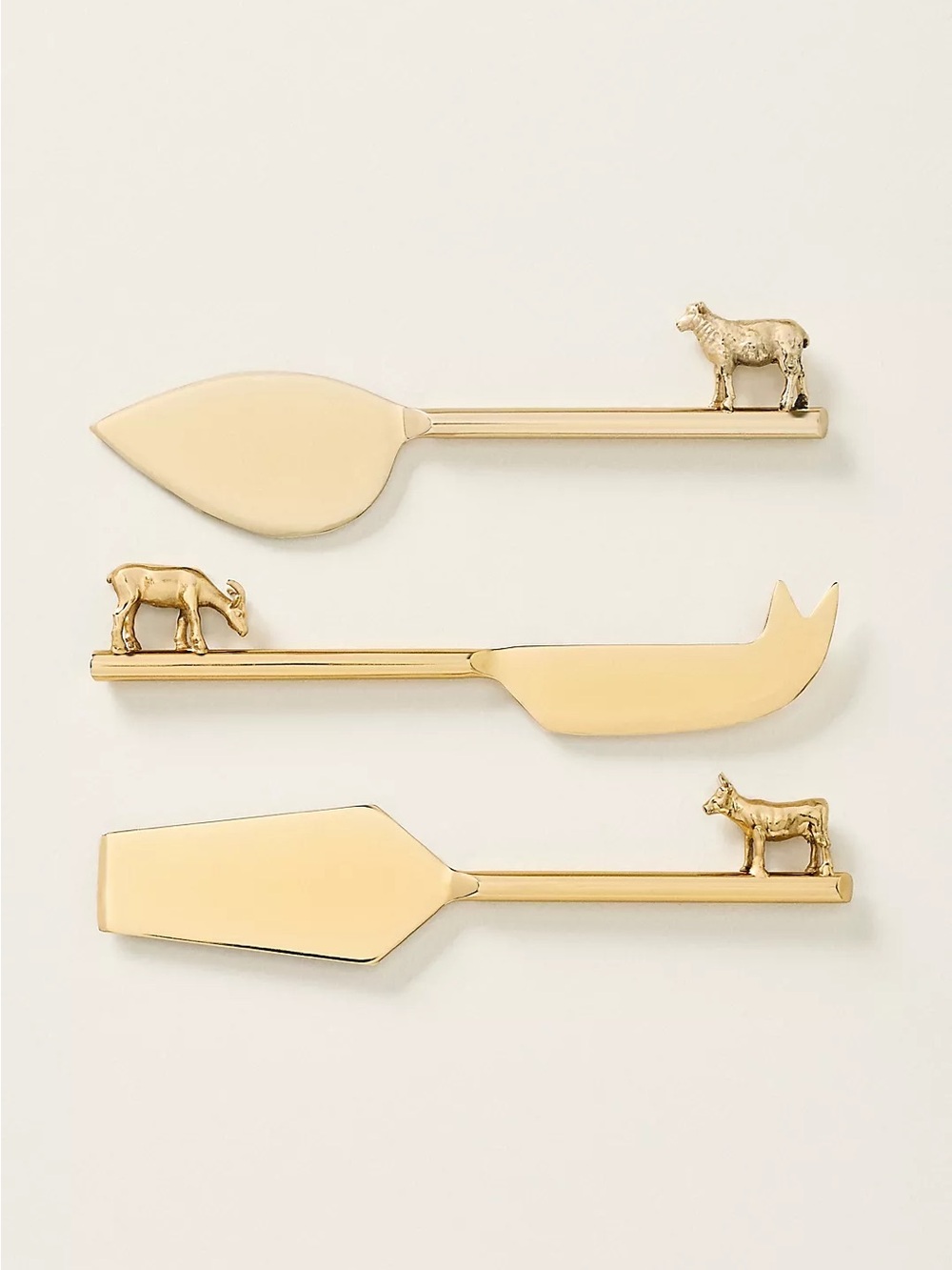 Anthropologie Aberdeen cheese knife set of 3